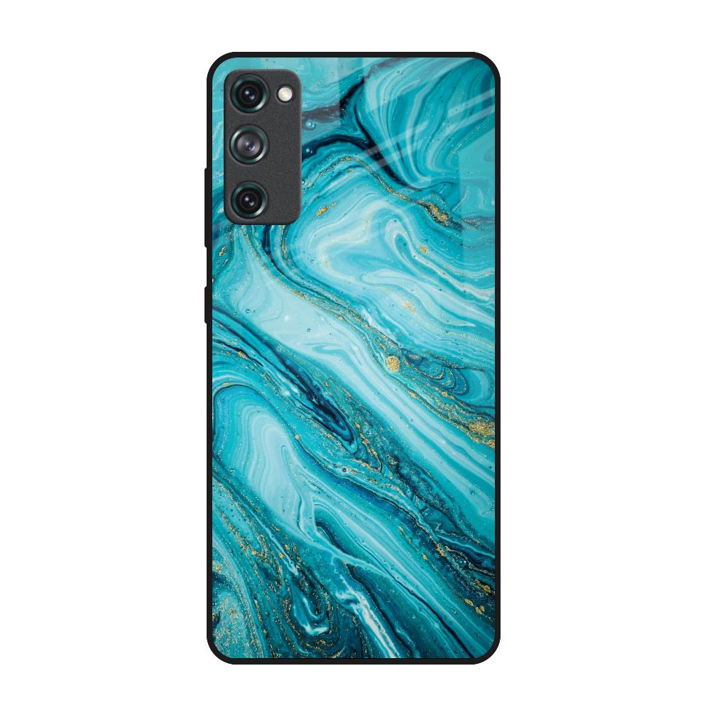 Ocean Marble Samsung Galaxy S20 FE Glass Back Cover Online