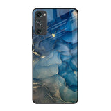 Blue Cool Marble Samsung Galaxy S20 FE Glass Back Cover Online