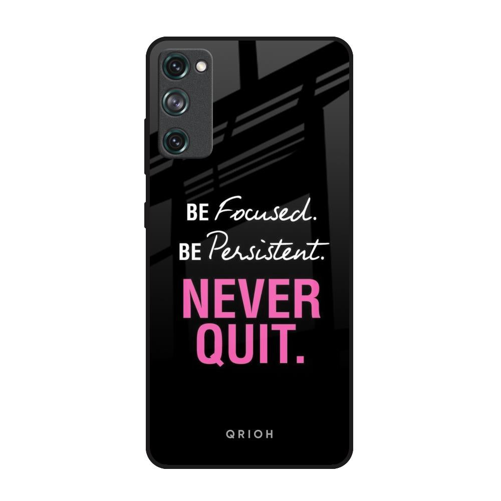 Be Focused Samsung Galaxy S20 FE Glass Back Cover Online
