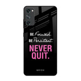 Be Focused Samsung Galaxy S20 FE Glass Back Cover Online