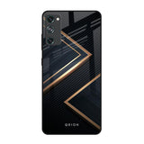 Sleek Golden & Navy Samsung Galaxy S20 FE Glass Back Cover Online