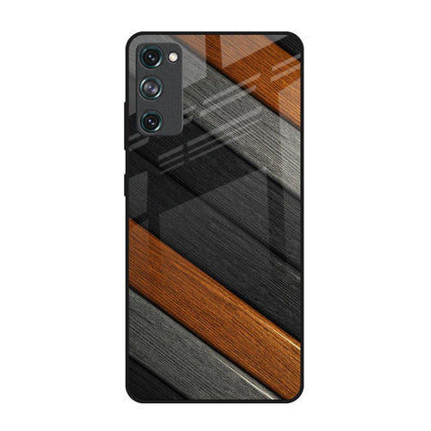 Tri Color Wood Samsung Galaxy S20 FE Glass Back Cover Online