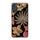 Lines Pattern Flowers Samsung Galaxy S20 FE Glass Back Cover Online