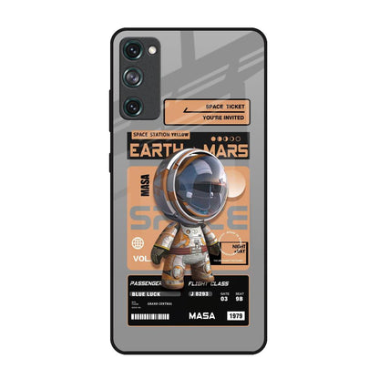 Space Ticket Samsung Galaxy S20 FE Glass Back Cover Online