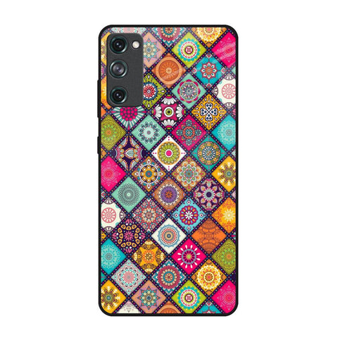 Multicolor Mandala Samsung Galaxy S20 FE Glass Back Cover Online