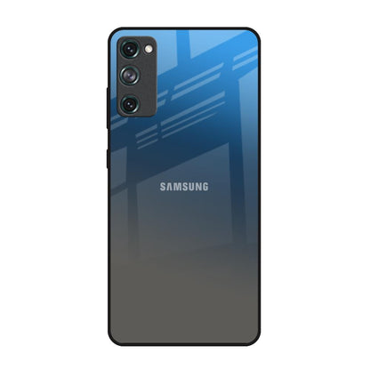 Blue Grey Ombre Samsung Galaxy S20 FE Glass Back Cover Online