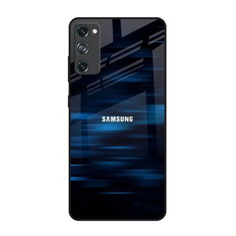 Blue Rough Abstract Samsung Galaxy S20 FE Glass Back Cover Online