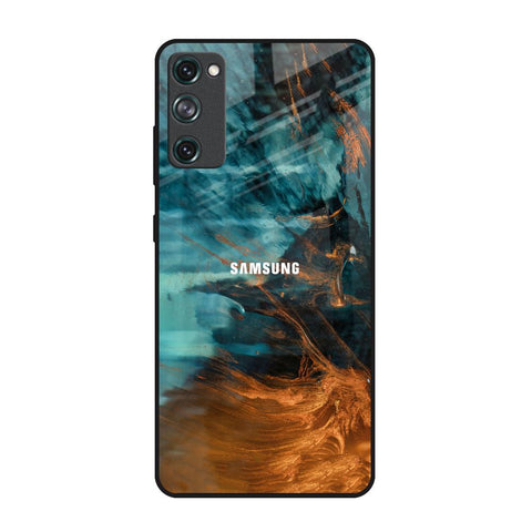 Golden Splash Samsung Galaxy S20 FE Glass Back Cover Online