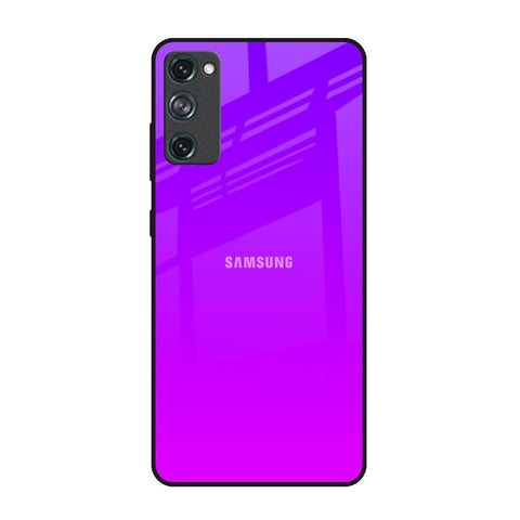 Purple Pink Samsung Galaxy S20 FE Glass Back Cover Online
