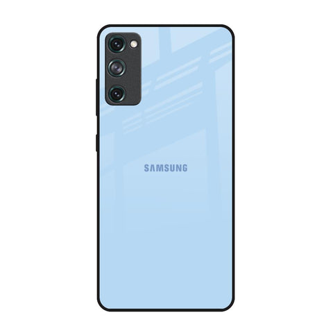 Pastel Sky Blue Samsung Galaxy S20 FE Glass Back Cover Online