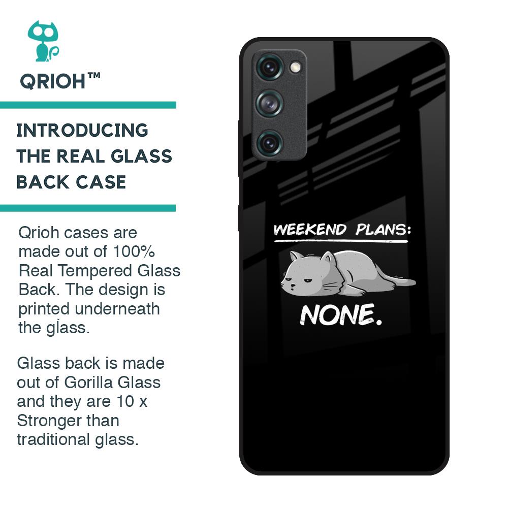 Weekend Plans Glass Case for Samsung Galaxy S20 FE