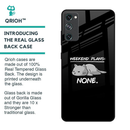 Weekend Plans Glass Case for Samsung Galaxy S20 FE