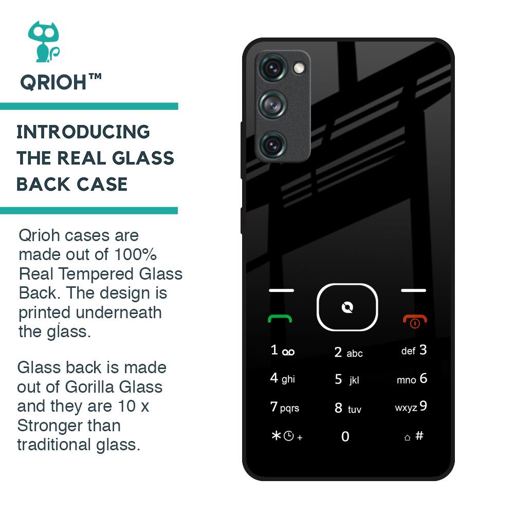 Classic Keypad Pattern Glass Case for Samsung Galaxy S20 FE
