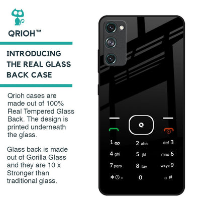 Classic Keypad Pattern Glass Case for Samsung Galaxy S20 FE