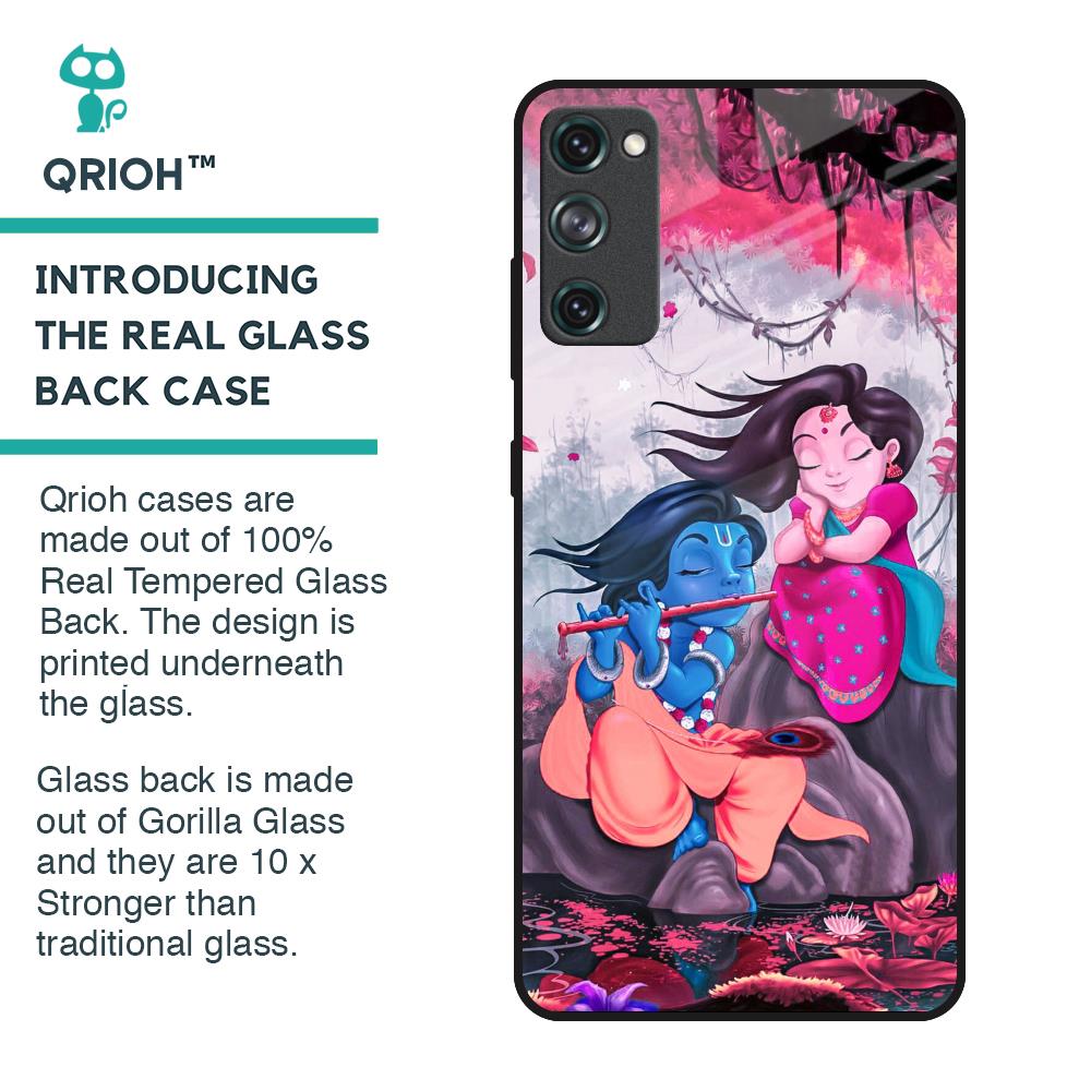 Radha Krishna Art Glass Case for Samsung Galaxy S20 FE