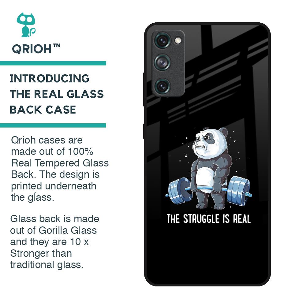 Real Struggle Glass Case for Samsung Galaxy S20 FE