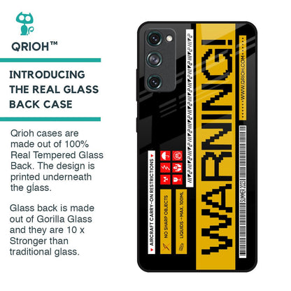 Aircraft Warning Glass Case for Samsung Galaxy S20 FE
