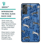 Blue Cheetah Glass Case for Samsung Galaxy S20 FE