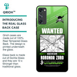 Zoro Wanted Glass Case for Samsung Galaxy S20 FE