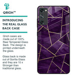 Geometric Purple Glass Case For Samsung Galaxy S20 FE