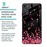 Heart Rain Fall Glass Case For Samsung Galaxy S20 FE