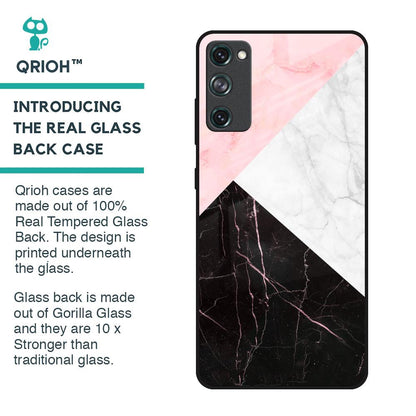 Marble Collage Art Glass Case For Samsung Galaxy S20 FE