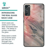 Pink And Grey Marble Glass Case For Samsung Galaxy S20 FE