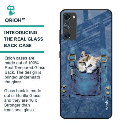 Kitty In Pocket Glass Case For Samsung Galaxy S20 FE