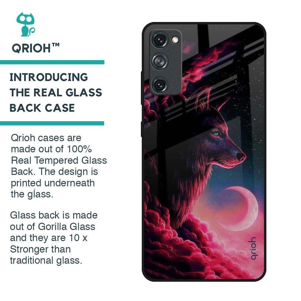 Moon Wolf Glass Case for Samsung Galaxy S20 FE