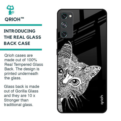 Kitten Mandala Glass Case for Samsung Galaxy S20 FE