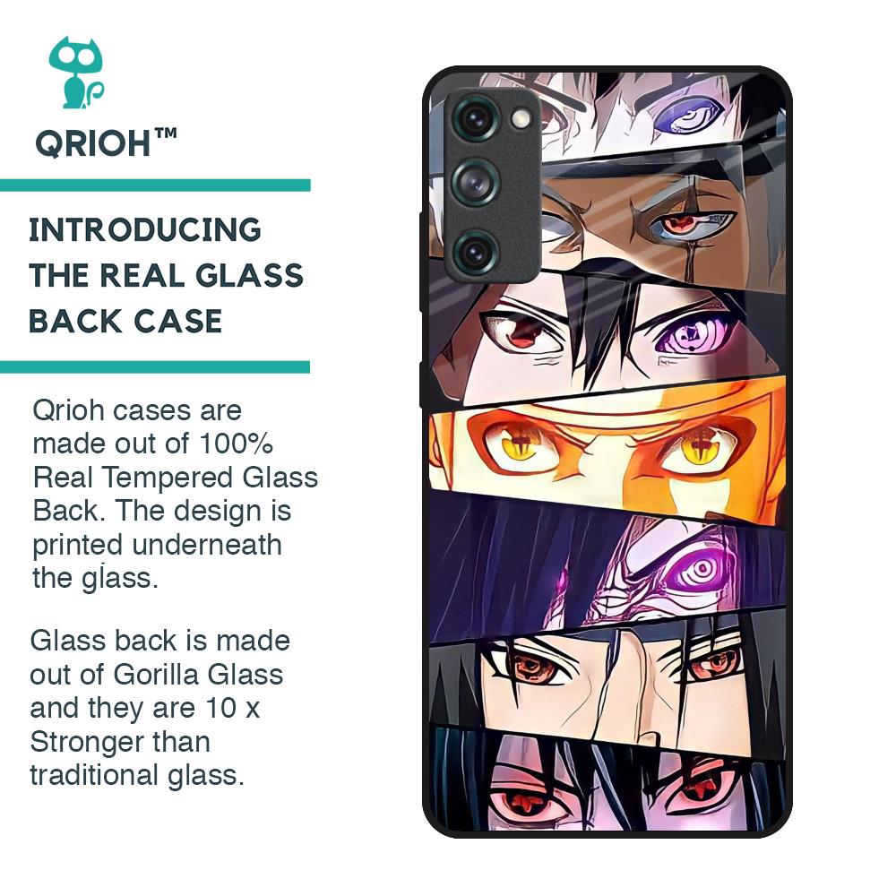 Anime Eyes Glass Case for Samsung Galaxy S20 FE