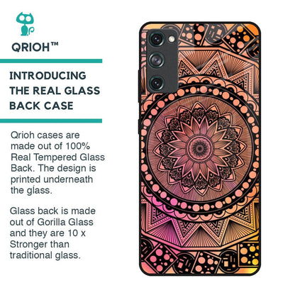 Floral Mandala Glass Case for Samsung Galaxy S20 FE