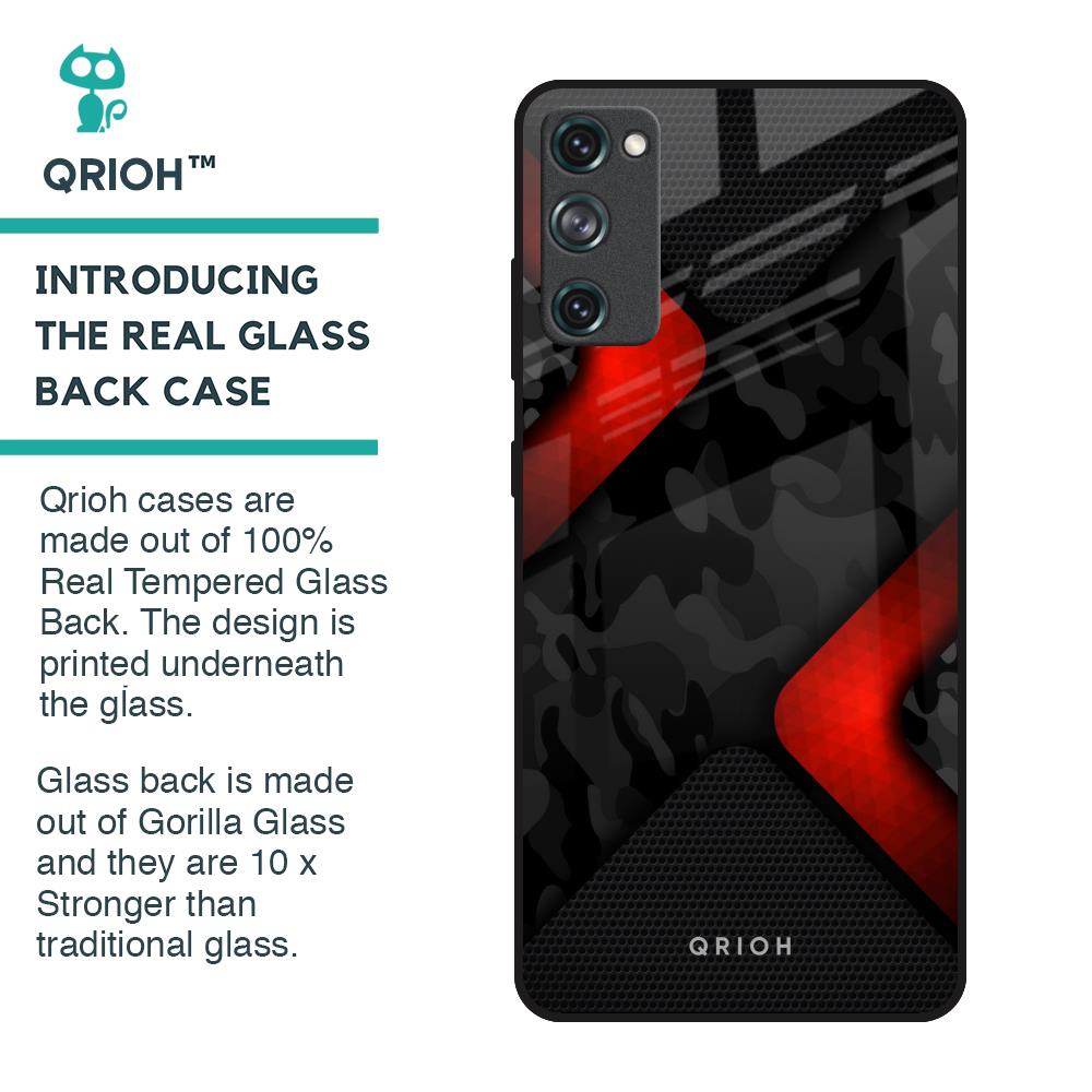 Modern Camo Abstract Glass Case for Samsung Galaxy S20 FE