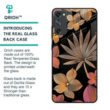 Lines Pattern Flowers Glass Case for Samsung Galaxy S20 FE