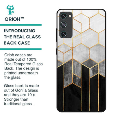 Tricolor Pattern Glass Case for Samsung Galaxy S20 FE