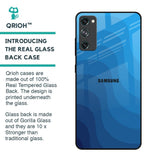 Blue Wave Abstract Glass Case for Samsung Galaxy S20 FE
