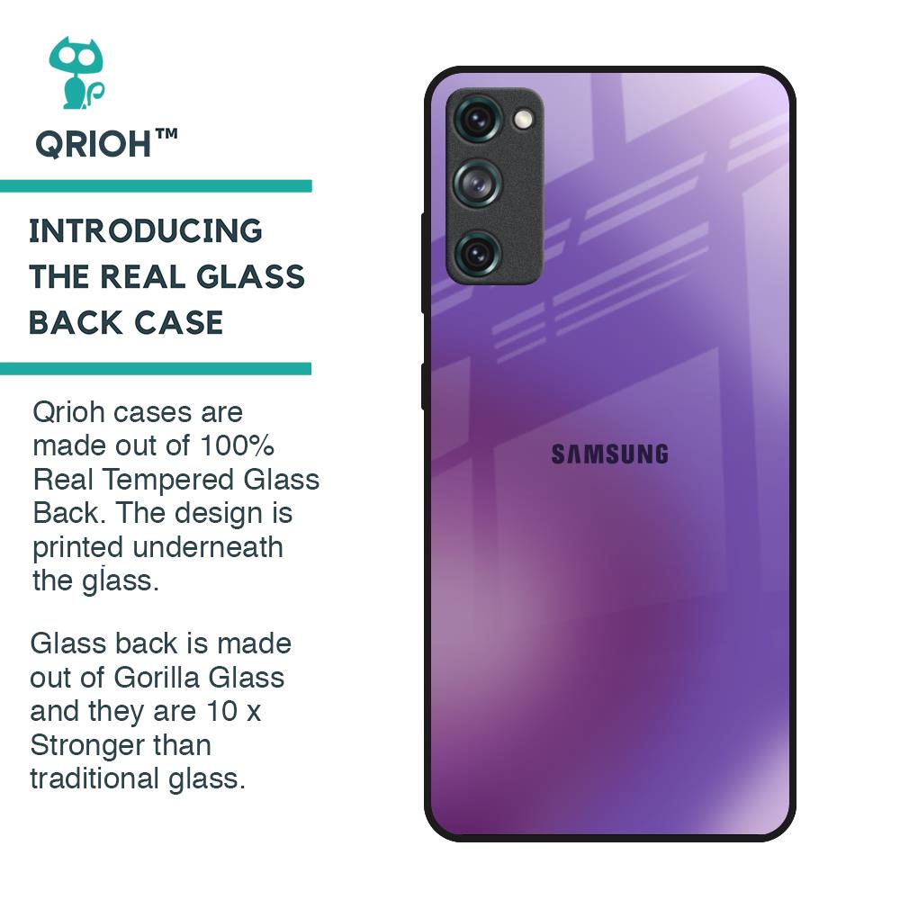 Ultraviolet Gradient Glass Case for Samsung Galaxy S20 FE