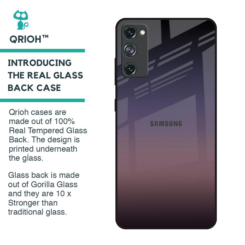 Grey Ombre Glass Case for Samsung Galaxy S20 FE