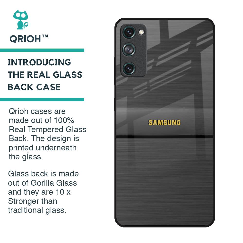 Grey Metallic Glass Case For Samsung Galaxy S20 FE