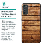 Wooden Planks Glass Case for Samsung Galaxy S20 FE