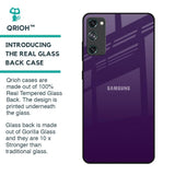 Dark Purple Glass Case for Samsung Galaxy S20 FE