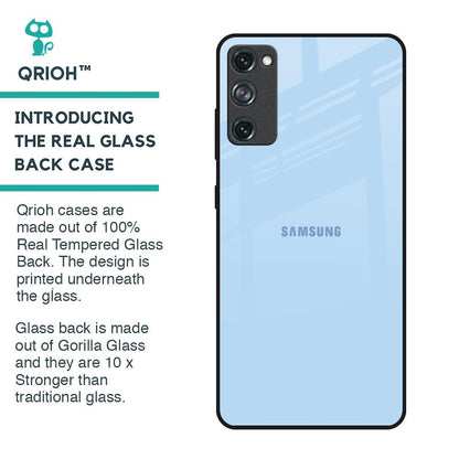 Pastel Sky Blue Glass Case for Samsung Galaxy S20 FE