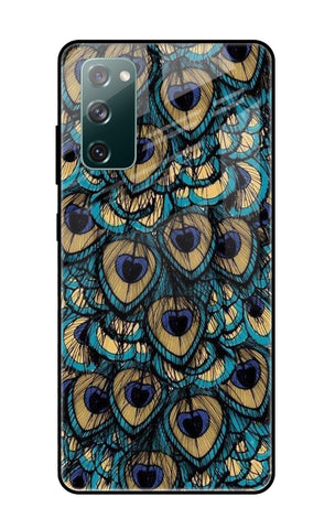 Peacock Feathers Samsung Galaxy S20 FE Glass Cases & Covers Online