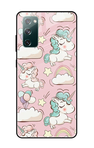 Balloon Unicorn Samsung Galaxy S20 FE Glass Cases & Covers Online