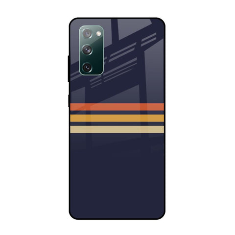 Tricolor Stripes Samsung Galaxy S20 FE Glass Cases & Covers Online