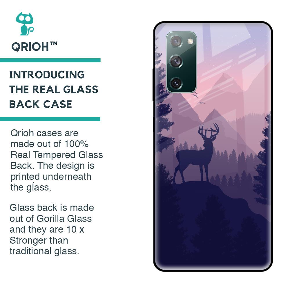 Deer In Night Glass Case For Samsung Galaxy S20 FE