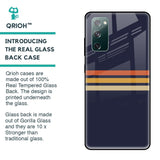 Tricolor Stripes Glass Case For Samsung Galaxy S20 FE
