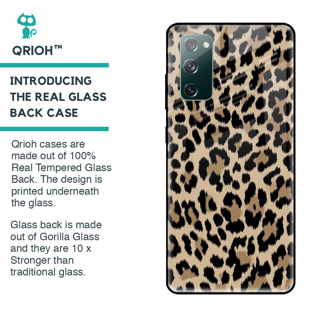 Leopard Seamless Glass Case For Samsung Galaxy S20 FE