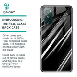 Black & Grey Gradient Glass Case For Samsung Galaxy S20 FE