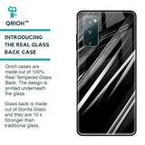 Black & Grey Gradient Glass Case For Samsung Galaxy S20 FE